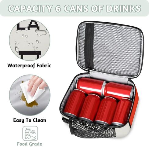 صناديق الغداء الأولاد لمدرسة فيديو ألعاب مراقب كيس غداء معزول معزول محمولة مع حزام كتف قابل للتعديل وحامل زجاجة ماء للعمل النزهة على الشاطئ in Kuwait