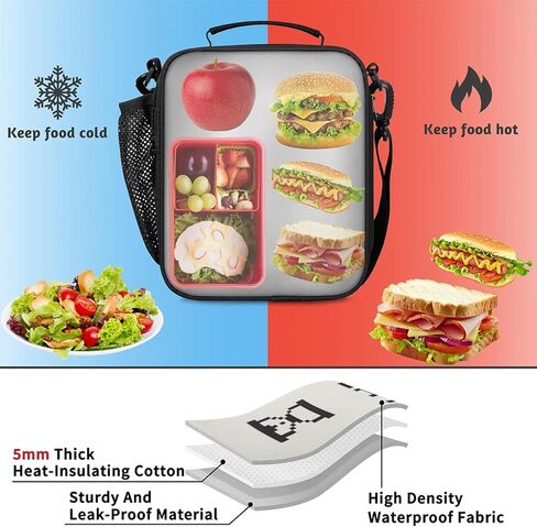 صناديق الغداء الأولاد لمدرسة فيديو ألعاب مراقب كيس غداء معزول معزول محمولة مع حزام كتف قابل للتعديل وحامل زجاجة ماء للعمل النزهة على الشاطئ in Kuwait