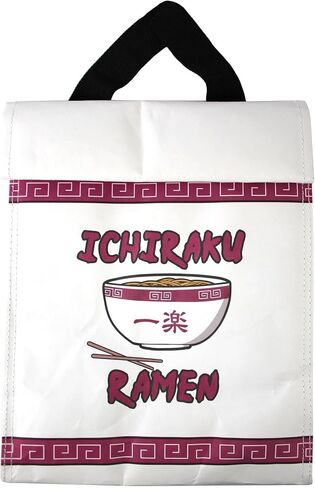 JUST FUNKY Naruto Shippuden Ichiraku Lunch Bag, featuring Ramen Bowl Art, 11" x 8.27" x 4.33 Lunch Box, Anime, Shonen Jump, Food, Hidden Leaf Village, Ninja Way in Saudi Arabia