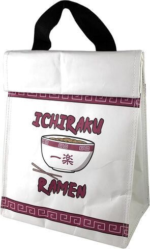 JUST FUNKY Naruto Shippuden Ichiraku Lunch Bag, featuring Ramen Bowl Art, 11" x 8.27" x 4.33 Lunch Box, Anime, Shonen Jump, Food, Hidden Leaf Village, Ninja Way in Saudi Arabia