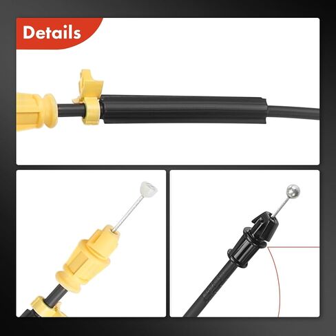 A-Premium 23.26 inch Door Latch Release Cable Compatible with Chevrolet Silverado 1500 2010-2013, Silverado 2500 3500 HD 2010-2014 & GMC Sierra 1500 2010-2013, Sierra 2500 3500 HD, Front Left or Right in Saudi Arabia