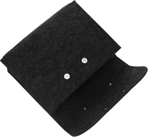 ARTIBETTER Elegant Wood Handle Felt Bag Large Capacity Business Tote Pouch for Documents in Saudi Arabia