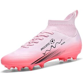 Soccer Shoes for Mens Womens High Top AG Long Spikes Students Game Sports Training Football Cleats in Saudi Arabia