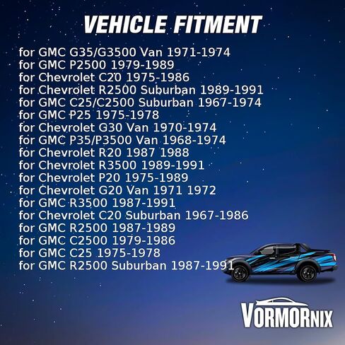 مجموعة عمود ذراع التحكم في التعليق العلوي الأمامي لشيفروليه C20 Suburban C30 بيك آب 1963 1964 1965 1966 1967 1968 1969 1970 1971 1972 1974 1975 1976 1977 1978-1986 2 x in Kuwait