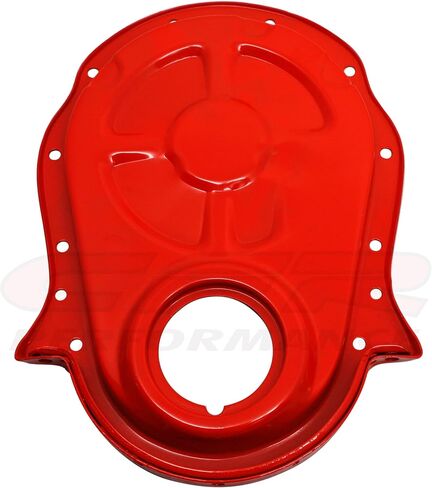 Compatible/Replacement for Chevy Big Block 396-402-427-454 Steel Timing Chain Cover Set w/Timing Tab - Orange in Saudi Arabia