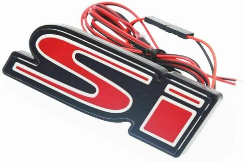 3D LED Red SI Badge Emblem Light Front Grille Ornament Emblem For Honda Civic in Saudi Arabia