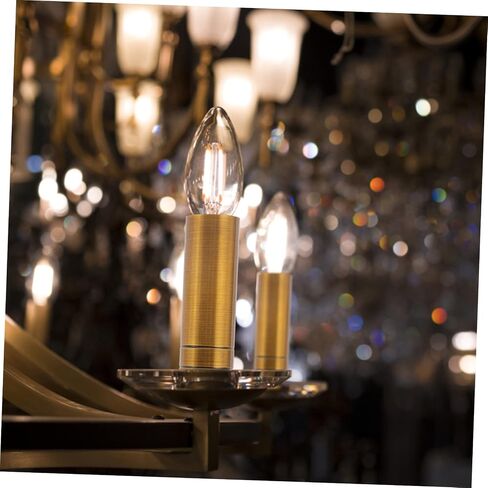 Chandelier Light Base Sleeve for DIY Crystal Chandelier 2pcs Candelabra Base Cover Sturdy Metal Lamp Tube Elegant Design for Home Decor in Saudi Arabia