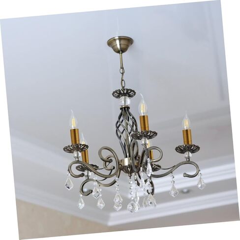 Cabilock 6Pcs Chandelier Lamp Holder Sleeve Bulb Base Cover for European Style Lighting Heat Resistant Candelabra Lamp Base Accessories for Retro Fixtures in Saudi Arabia