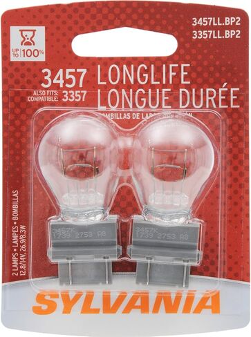 Sylvania 3357/3457 Long Long Life Miniature Bulb ، (يحتوي على 2 لمبات) in Saudi Arabia