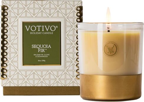 Votivo Gilded Pear 10 oz Holiday Candle | Soy Wax Blend | Fall Candle | Seasonal Candle | Candle Gifts | Fall Home Decor | Long Burning & Highly Scented in Saudi Arabia