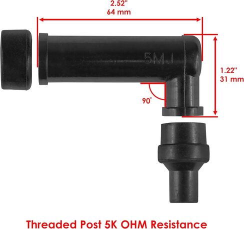 Caltric 2x Spark Plug Boot Cap Compatible with Yamaha XS1100 1978-1981 in Saudi Arabia