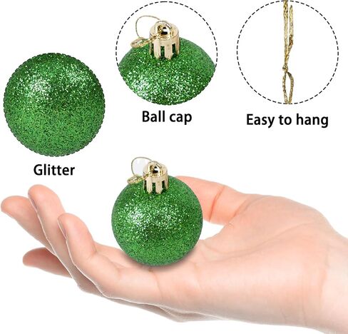 24 PCS 1.5 بوصة هالوين بريق كرات معلقة ملونة الحلي مقاومة للتشويش زخارف لامعة الشجرة لعيد الهالوين وعيد الميلاد حفلات عيد الميلاد in Kuwait