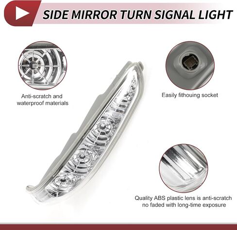 1 PCS Car Mirror Light Light Light for Hyundai Sonata 2011-2015 Right LED Trun Light Light No.876233S000 in Saudi Arabia