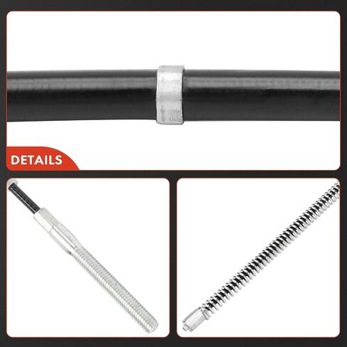 A-Premium Rear Driver and Passenger Side Parking Brake Cable Assembly Compatible with Volkswagen Models: Jetta 1995-1998, Golf 1995-1999, Cabrio 1995-1999 - 2-PC Set, Replace# 1H0609721D in Saudi Arabia