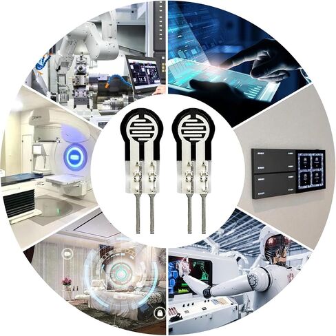 2Pcs DF9-40 Flexible High Precise Force Sensing, Resistance-Type Thin Film Pressure Sensor, Force Sensor Module for Detect and Measure a Relative Change (0-500g) in Saudi Arabia