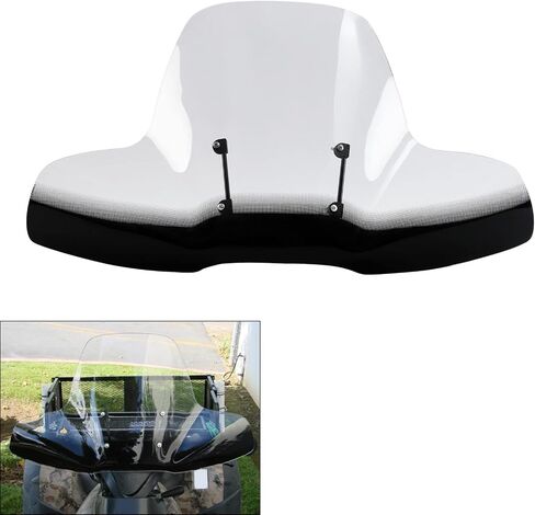 TCMT Motorcycle Large Windshields Clear Windscreen 7/8" 1" Handlebars Mounts Fit For Polaris Arctic Cat Honda Yamaha Can-Am Kawasaki ATVs in Saudi Arabia