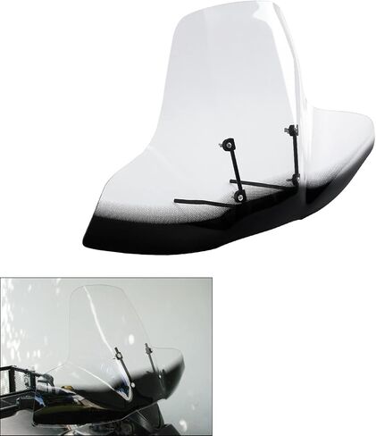 TCMT Motorcycle Large Windshields Clear Windscreen 7/8" 1" Handlebars Mounts Fit For Polaris Arctic Cat Honda Yamaha Can-Am Kawasaki ATVs in Saudi Arabia