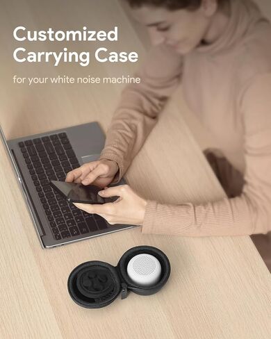 Carrying Case for Babelio White Noise Machine, Mini Sound Machine Protective Compact Traveling Storage Bag, Scratches Shockproof Waterproof (Only Case) (Beige, S) in Saudi Arabia