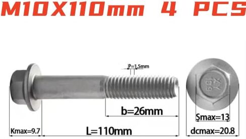 LS Alternator and Power Steering Bracket Bolts Kit Compatable with LS GM Truck 1999-2014 Silverado 1500 4.8L 5.3L 6.0L LM4 LM7 LQ4 LQ9 L59 L33 L76 L92 551221, 12554030 Bolt in Kuwait