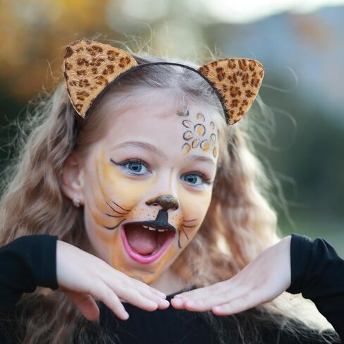 THAUSDAS LEOPARD CHEETAH EARS عقال ، آذان CAT إكسسوارات عقال CAT للنساء الفتيات ، حفلات الهالوين إكسسوارات الأزياء للبالغين in Saudi Arabia
