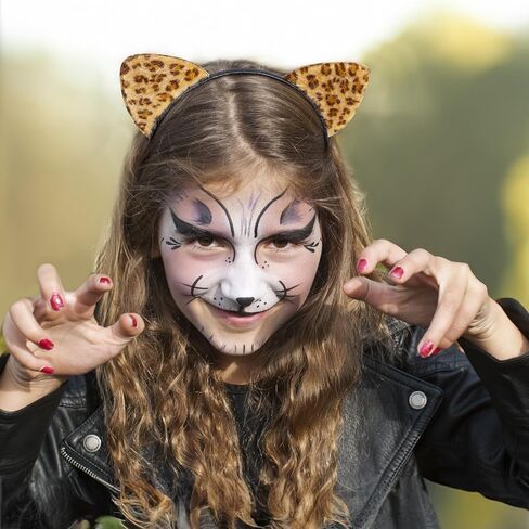 THAUSDAS LEOPARD CHEETAH EARS عقال ، آذان CAT إكسسوارات عقال CAT للنساء الفتيات ، حفلات الهالوين إكسسوارات الأزياء للبالغين in Saudi Arabia