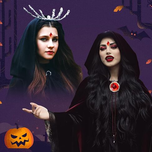 Ammiko 9PCS Raven Belt and Gems Raven Cosplay Waist Belt Red Gems Diamond Rhinestones Halloween Cosplay Accessories in Saudi Arabia