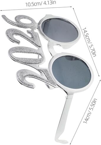 Heallily 4pcs 2026 نظارات: رأس السنة الجديدة ، نظارة شمسية ، فئة 2026 ، نظارات ، خيار ، خيالي ، نظارة شمسية مضحكة ، الحزب ، الدعائم in Kuwait