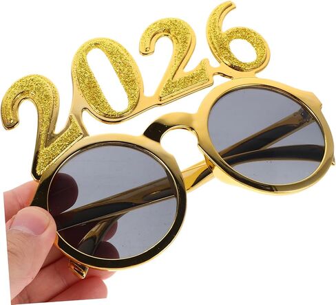 Heallily 4pcs 2026 نظارات: رأس السنة الجديدة ، نظارة شمسية ، فئة 2026 ، نظارات ، خيار ، خيالي ، نظارة شمسية مضحكة ، الحزب ، الدعائم in Kuwait