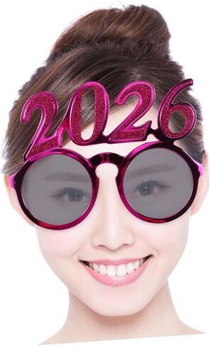 Heallily 4pcs 2026 نظارات: رأس السنة الجديدة ، نظارة شمسية ، فئة 2026 ، نظارات ، خيار ، خيالي ، نظارة شمسية مضحكة ، الحزب ، الدعائم in Kuwait