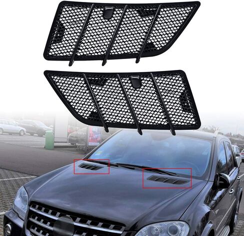 Left Right Hood Air Vent Covers Compatible with 08-11 Mercedes W164 ML350 ML450 ML550 ML63 AMG GL320 GL350 GL450 GL550 in Saudi Arabia