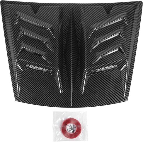 Hood Air Vent Trim Cover, Enhance Engine Cooling Reduce Wind Resist Car Hood Air Vent Cover, Anti Scratch Fit Bonnet Air Vents Engine Hood for 1 Series E90 E91 (Black) in Saudi Arabia