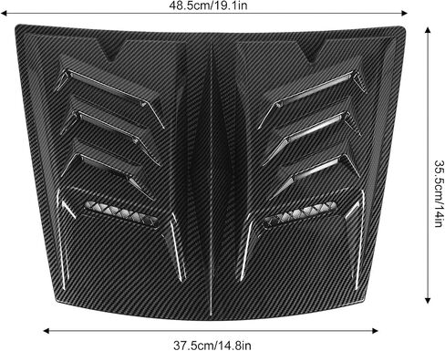 Hood Air Vent Trim Cover, Enhance Engine Cooling Reduce Wind Resist Car Hood Air Vent Cover, Anti Scratch Fit Bonnet Air Vents Engine Hood for 1 Series E90 E91 (Black) in Saudi Arabia