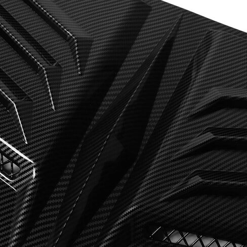 Hood Air Vent Trim Cover, Enhance Engine Cooling Reduce Wind Resist Car Hood Air Vent Cover, Anti Scratch Fit Bonnet Air Vents Engine Hood for 1 Series E90 E91 (Black) in Saudi Arabia