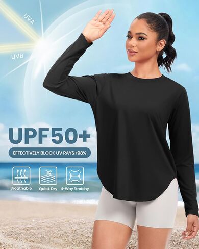 Cosy Pyro 3-Pack Workout Tops for Women Long Sleeve Athletic T-Shirts UPF 50+ Yoga Shirts Quick Dry Running Gym Tee in Saudi Arabia