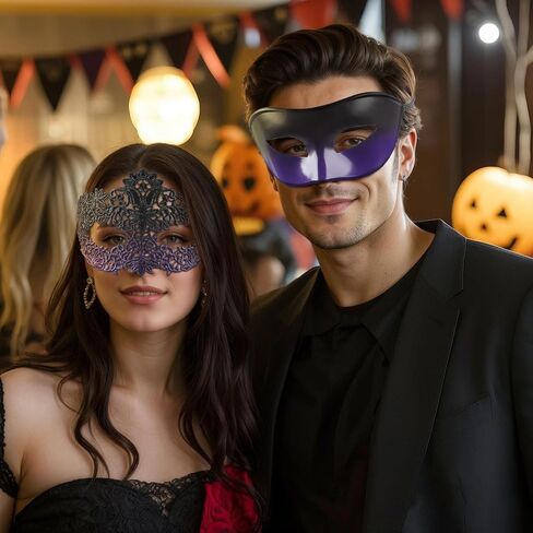 elegant halloween costume mask for women and men - venetian party Mardi Gras masquerade masks in Saudi Arabia