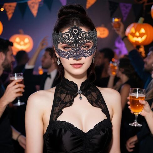elegant halloween costume mask for women and men - venetian party Mardi Gras masquerade masks in Saudi Arabia