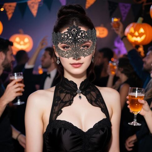 elegant halloween costume mask for women and men - venetian party Mardi Gras masquerade masks in Saudi Arabia