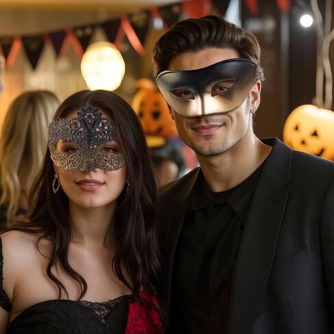 elegant halloween costume mask for women and men - venetian party Mardi Gras masquerade masks in Saudi Arabia