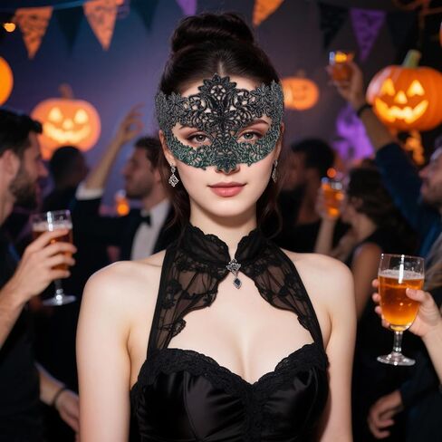 elegant halloween costume mask for women and men - venetian party Mardi Gras masquerade masks in Kuwait