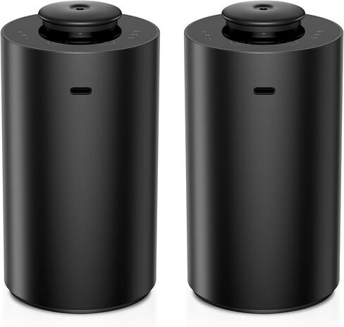 Waterless Essential Oil Diffuser for Home Aromatherapy Scent Diffusers with 1/3/6h Timer Settings or Timer-Off, 3 Mist Levels for Car Room Studio Office, ANX Premium Metal Black 2 Pack in Saudi Arabia