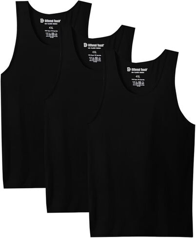 Different Touch Men's Rayon Tank Tops, Pack of 3 in Saudi Arabia