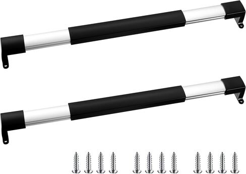 2 PCS RV Door Door Handle Bar Cross ، Bar Door Door القابل للتعديل 21-5/8 إلى 28-5/8 مع مقبض دعم الألومنيوم غير القابل للقبضة للمقطورة ، المنزل ، الشاحنة ، التخييم ، إكسسوارات السفر RV in Saudi Arabia