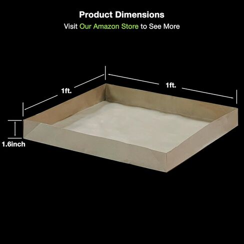 GuineaLoft™ 2x1ft Cage Bottom (8-Pack) - Water-Resistant Kraft Paper, Small 2x1ft Cage Liner Bottom, Disposable, Eco-Friendly - Guinea Loft Exclusive in Kuwait