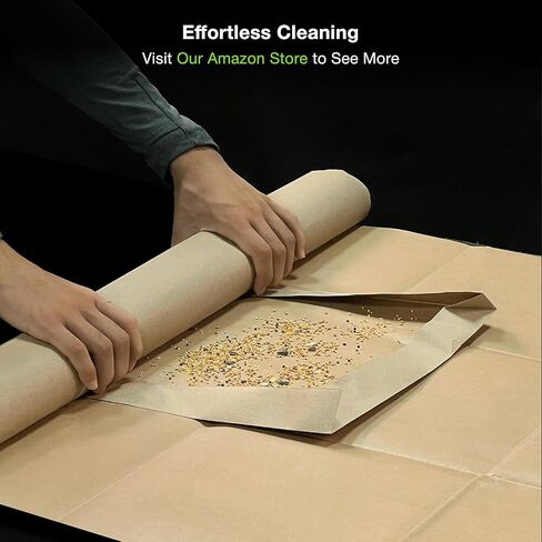 GuineaLoft™ 2x1ft Cage Bottom (8-Pack) - Water-Resistant Kraft Paper, Small 2x1ft Cage Liner Bottom, Disposable, Eco-Friendly - Guinea Loft Exclusive in Kuwait