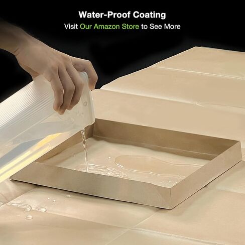 GuineaLoft™ 2x1ft Cage Bottom (8-Pack) - Water-Resistant Kraft Paper, Small 2x1ft Cage Liner Bottom, Disposable, Eco-Friendly - Guinea Loft Exclusive in Kuwait