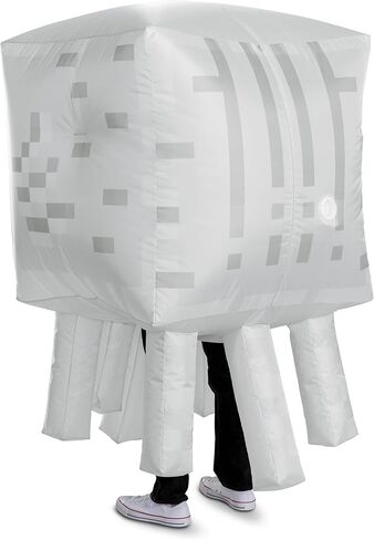 Disguise Minecraft Ghast Inflatable Costume, Official Minecraft Inflating Jumpsuit with Air Inflating Fan, Adult Size in Saudi Arabia