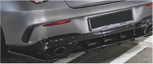 الناشر الخلفي الناشر الخشن canard canard spoiler ABS Gloss أسود متوافق مع Benz CLA-Class C118 CLA35 CLA45 AMG 2021 2022 2023+ ، Binbin06792 Store in Kuwait