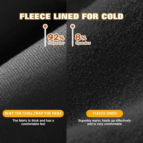 yeuG Fleece Lined Leggings for Women Thermal High Waisted Tummy Control Seamless Workout Yoga Pants in Kuwait