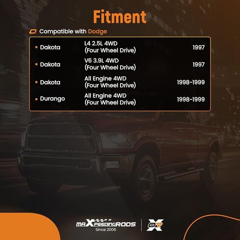 maxpeedingrods بديل التوجيه التوجيه البديل لداكوتا دورانجو/داكوتا 4WD 1997-1999 ، 27-7588 52103501AA in Saudi Arabia