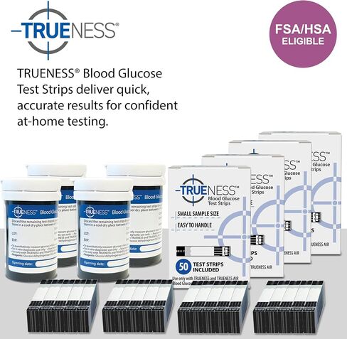 TRUENESS Blood Glucose Test Strips 100ct + 100 Lancets in Saudi Arabia